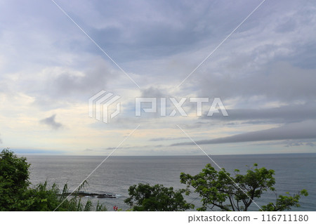 多雲的天空,大海,日南海岸 多雲的天空,大海,日南海岸 116711180
