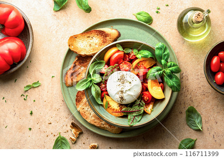 Burrata cheese salad bowl Burrata cheese salad bowl 116711399