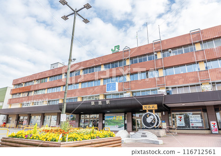Kushiro City, Hokkaido: JR Kushiro Station on a sunny day 116712561