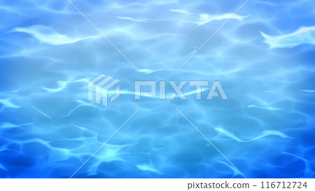 Water surface, sea surface, refreshing feeling, water background material 116712724