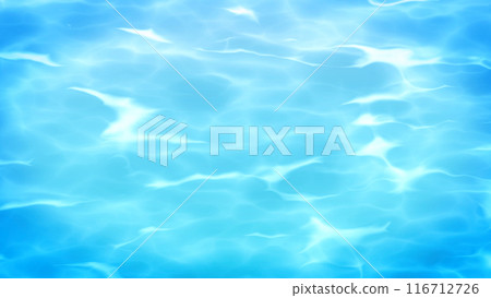 Water surface, sea surface, refreshing feeling, water background material 116712726