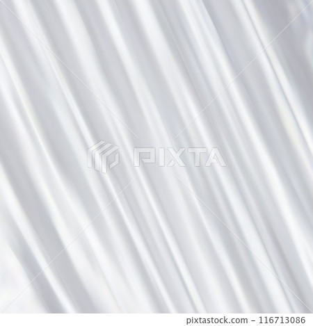 White wrinkled fabric. Light drape background. Picturesque folds. Vector design art. eps 10 White wrinkled fabric. Light drape background. Picturesque folds. Vector design art. eps 10 116713086