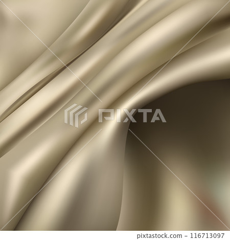 Gold crumpled fabric. Fashion and style. Abstract background. eps 10 Gold crumpled fabric. Fashion and style. Abstract background. eps 10 116713097
