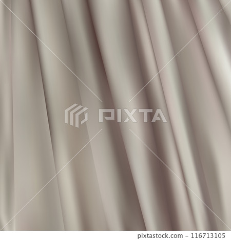 Crumpled beige fabric. Fashion and beauty. Vector abstract background. Abstract crumpled background. Blue bundle of fabric. eps 10 116713105