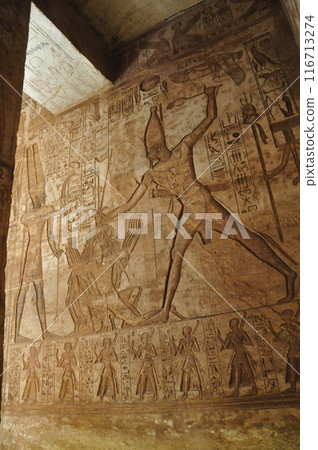 Interior relief of the temple of Abu Simbel Interior relief of the temple of Abu Simbel 116713274