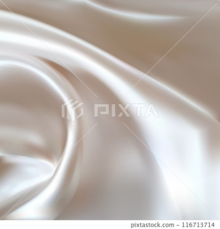 beautiful white fabric texture background. Vector illustration. eps 10 116713714