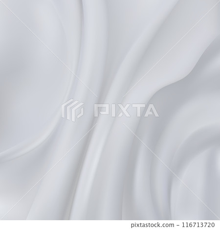 abstract background. White cloth with soft waves. Texture and pattern. Smooth elegant white silk or satin luxury cloth. White silver fabric silk background with beautiful soft blur and wave. eps 10 abstract background. White cloth with soft waves. Texture and pattern. Smooth elegant white silk or satin luxury cloth. White silver fabric silk background with beautiful soft blur and wave. eps 10 116713720