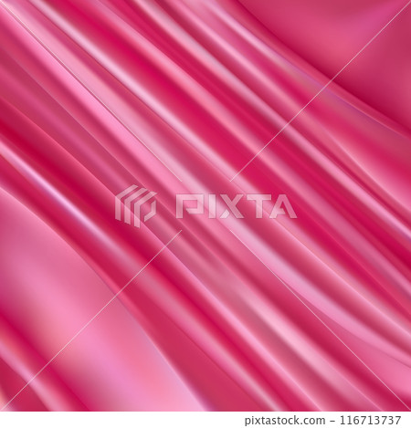 The texture of the silk fabric, soft pink. rose-color, rose-colour, rose. Beautiful soft crumpled pink silk texture. eps 10 116713737