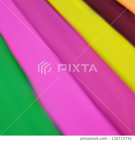 Color background from crumpled fabric. Drapery. Texture background pattern. Pink silk or crepe de chine fabric. 116713742