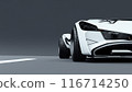 Image of a futuristic white sports car 116714250