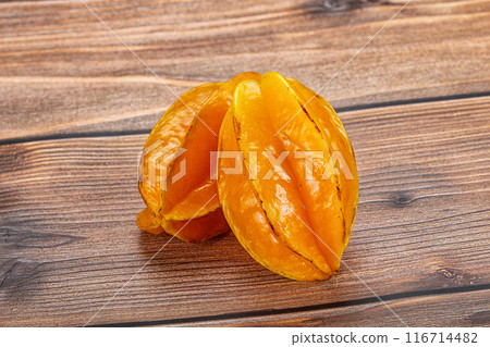 Tropical sweet delicous fruit - carambola 116714482