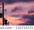 Sky dyed in sunset 116714725