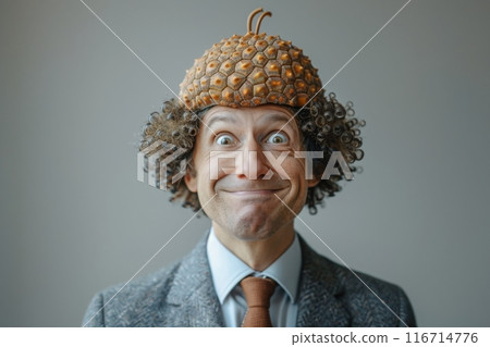 People emotions. Face expression. Fanny man. 116714776