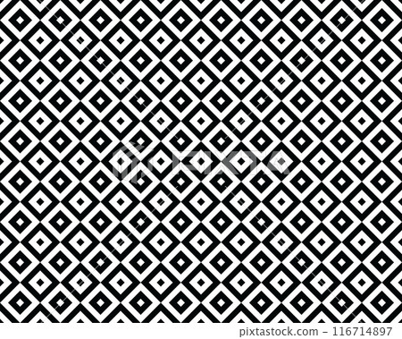 Seamless background of black and white pattern, creative design templates 116714897