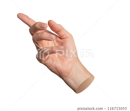 Finger pointing gesture, touching, showing. Index finger, pointer indicating, choose. Hand sign, Finger pointing gesture, touching, showing. Index finger, pointer indicating, choose. Hand sign, 116715055