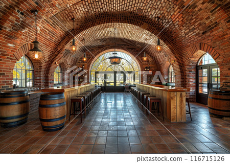 Local boutique winery's tasting room AI generated 116715126