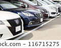 Cars in a parking lot 116715275