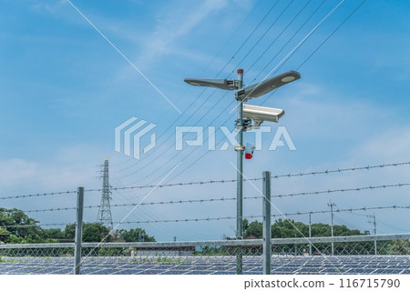 太陽能板和監視器 116715790