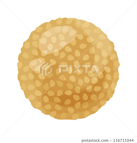 illustration of sesame dumpling illustration of sesame dumpling 116715844