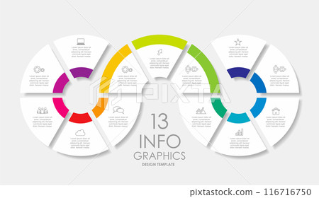 Infographic design template with place for your data. Vector illustration. 116716750