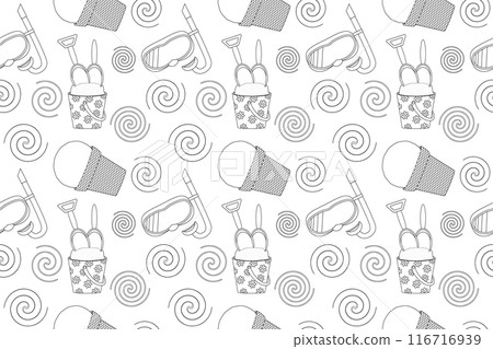 Summer Fun Coloring Page 116716939
