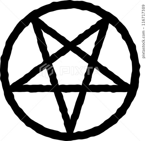 Pentagram symbol icon Pentagram symbol icon 116717389