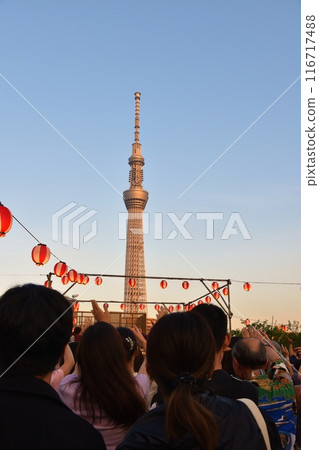 東京黃昏的奧淺草盆舞節 東京黃昏的奧淺草盆舞節 116717488
