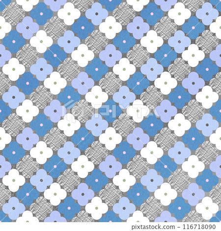 花卉重複圖案、花卉無縫圖案、平鋪圖案、花卉紡織品 116718090