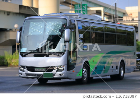 Large sightseeing bus 116718397