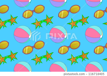 Colorful Summer Fun Pattern 116718405