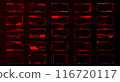 red abstract frames technology futuristic interface hud vector design for ui games.	 116720117