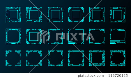18 square frame hud future modern vector design for sci-fi game design user interface. 18 square frame hud future modern vector design for sci-fi game design user interface. 116720125