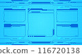 Control panel abstract Technology futuristic Interface hud on blue background vector design.	 116720138