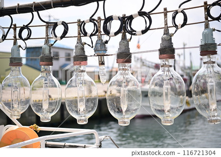 Hokkaido squid fishing boat 116721304