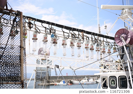 Hokkaido squid fishing boat 116721306