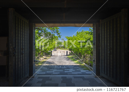 岸和田城大手屋門和土橋 116721767