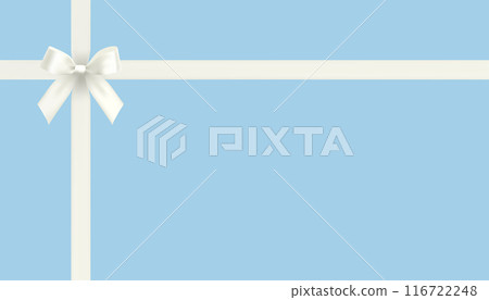 優雅的白色絲帶向量設計背景 116722248