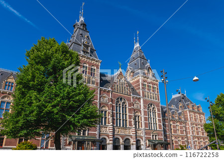 Rijksmuseum, the national museum of the Netherlands located in Amsterdam and dedicated to Dutch arts and history Rijksmuseum, the national museum of the Netherlands located in Amsterdam and dedicated to Dutch arts and history 116722258