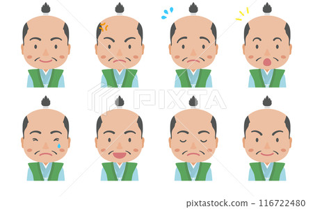 Various expressions of Sengoku daimyo Various expressions of Sengoku daimyo 116722480