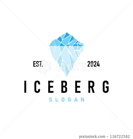 Antarctic Cold Mountain Iceberg Logo Design, Simple Vector Template Symbol Illustration Antarctic Cold Mountain Iceberg Logo Design, Simple Vector Template Symbol Illustration 116722582