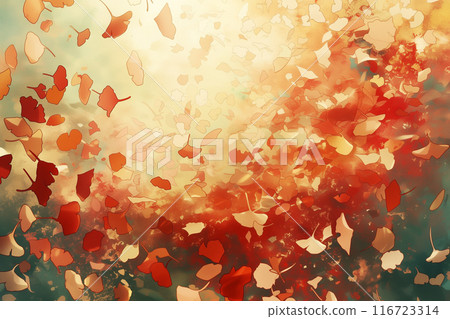 Autumn leaves, autumn material 116723314