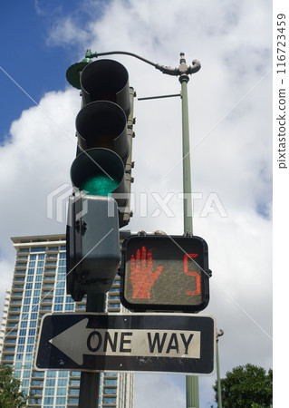 美國夏威夷的交通燈 116723459