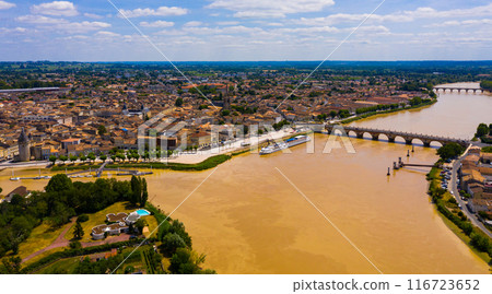 Aerial view of Libourne 116723652