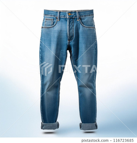 jeans, denim, skinny jeans, straight jeans, bootcut jeans, wide-leg jeans, high waist, low rise, mid-rise, ripped jeans, cut-off jeans, rolled-up jeans, vintage jeans, classic jeans, washed jeans, blu 116723685