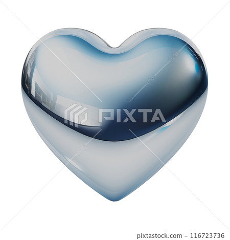 Metallic Heart Icon 116723736