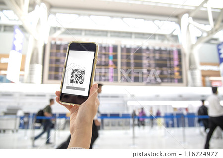 機場智能手機二維碼 116724977