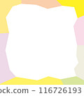 Simple geometric frame in pastel colors, square 116726193