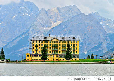 Dolomites, Lake Misurina and Mount Sorapiss Dolomites, Lake Misurina and Mount Sorapiss 116726441