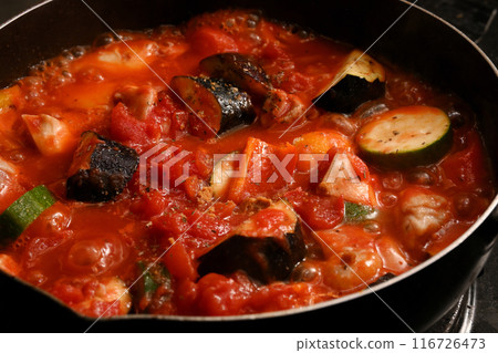 Ratatouille being simmered 116726473