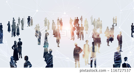 Multinational people and networks Horizontal visuals for banners and advertisements Multinational people and networks Horizontal visuals for banners and advertisements 116727537